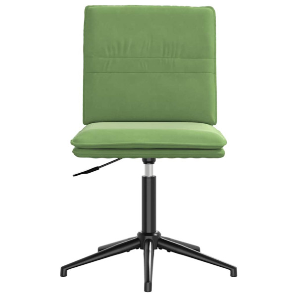Cadeiras de jantar 2 pcs veludo verde-claro M 4