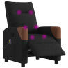 Sillón reclinable de masaje eléctrico tela negro 3