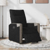 Sillón reclinable eléctrico de tela negro 3