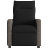 Sillón reclinable eléctrico de tela negro 4