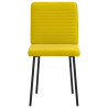 Sillas de comedor 2 unidades terciopelo amarillo 4