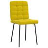 Sillas de comedor 2 unidades terciopelo amarillo 3