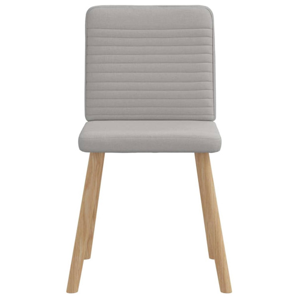 Sillas de comedor 4 uds tela gris nube M 4