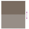 Estor Enrollable Opaco Color Café 125x130 cm Tela Ancho 121.6cm 5