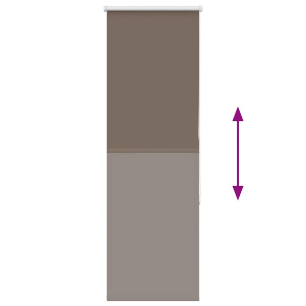 Persiana Rolô Opaca Cor Marrom 45x130 cm Largura Tecido 40,7cmmm M 5