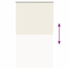 Estor Enrollable Opaco Blanco Roto 120x230cm Tela Ancho 116.6cm 5
