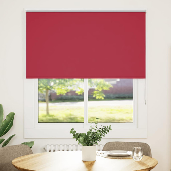 Estor Enrollable Opaco Rojo 135x150 cm Tela Ancho 131.6 cm D