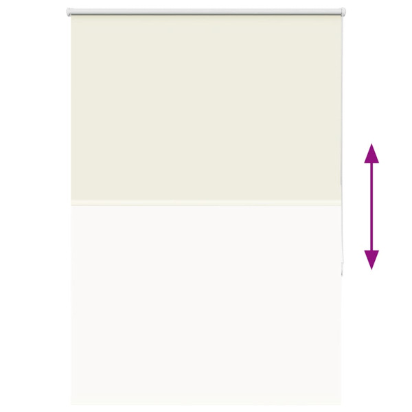 Estor Enrollable Opaco Blanco Roto 95x130cm Tela Ancho 90.7cm M 5