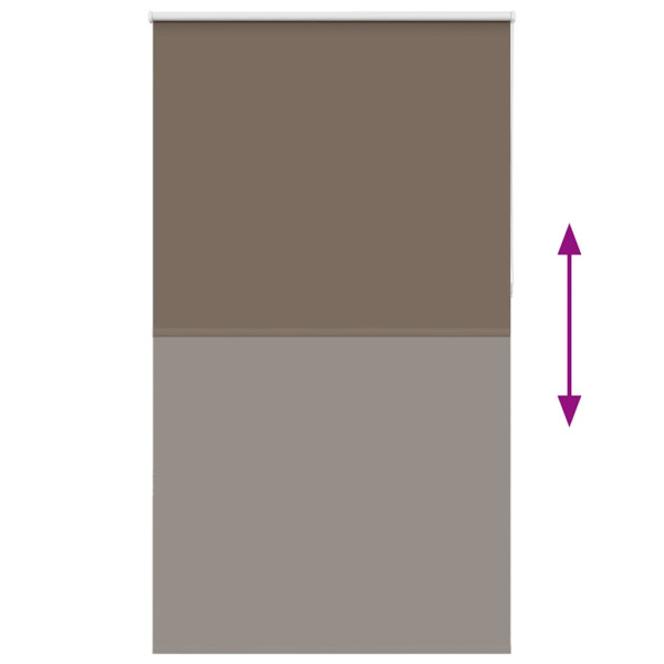 Estor Enrollable Opaco Color Café 125x230cm Tela Ancho 121.6cm M 5