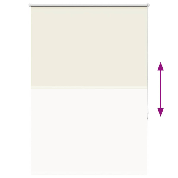 Estor Enrollable Opaco Blanco Roto 105x130cm Tela Ancho 100.7cm M 5