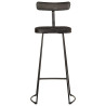 Taburetes de barra 2 uds negro 49x43x103 cm madera maciza mango 2