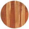 Tablero de mesa redonda madera maciza de acacia 15-16 mm 80 cm 1