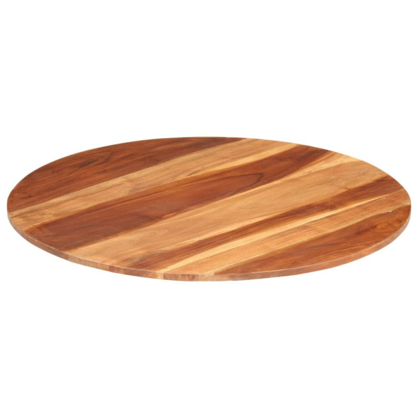 Tablero de mesa redonda madera maciza de acacia 15-16 mm 80 cm M 2