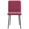 Sillas de comedor 4 unidades terciopelo rojo tinto 4