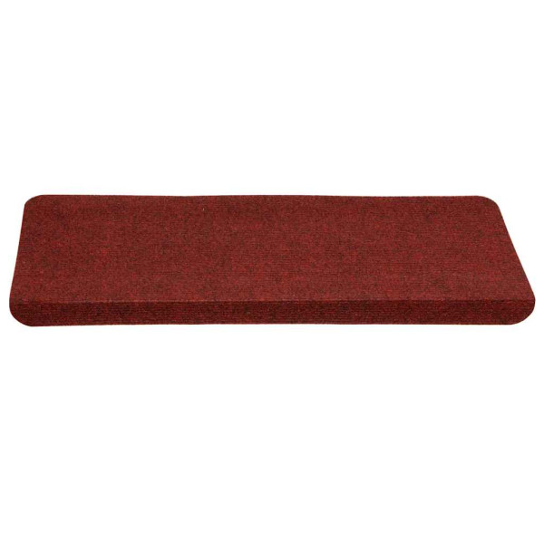 Tapetes de escada adesivos 30 pcs 65x24.5x3.5 cm vermelho M 3