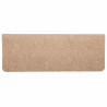 Alfombrilla autoadhesiva escalera 30 uds beige 65x24.5x3.5 cm 4