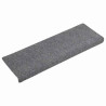 Alfombrilla autoadhesiva escalera 30 uds gris claro 65x21x4 cm 2