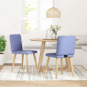 Sillas de comedor 2 uds tela azul jeans 2