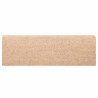 Tapetes de escada autoadesivos 30 peças 65x21x4 cm creme com borda retangular 4