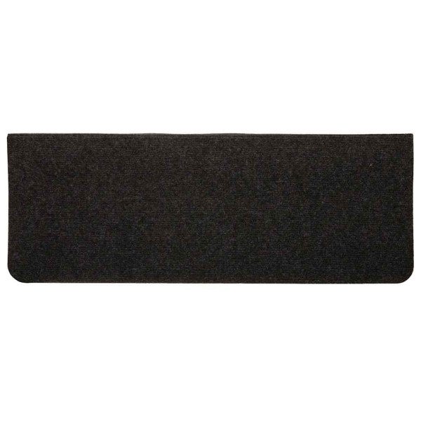 Alfombrilla autoadhesiva escalera 30 uds negro 65x24.5x3.5 cm M 4