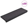 Tapetes de escada 30 pcs 65x21x4 cm antracite 1