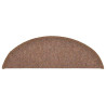 Tapetes de escada 30 pcs 56x17x3 cm castanho 4