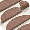 Tapetes de escada 30 pcs 56x17x3 cm castanho 5