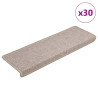 Tapetes de escadas 30 pcs 65x21x4 cm cinza-acastanhado 1