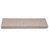 Alfombrilla escalera 30 uds 65x21x4 cm taupe 3
