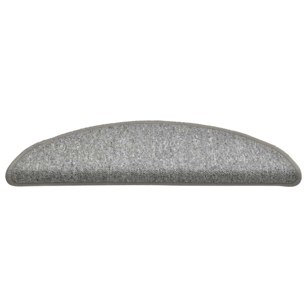 Alfombrilla escalera 30 uds gris claro 56x17x3 cm M 3