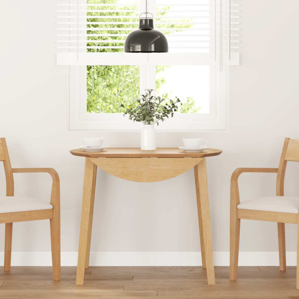 Mesa de comedor natural madera maciza roble caucho D