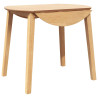 Mesa de comedor natural madera maciza roble caucho 2