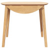Mesa de comedor natural madera maciza roble caucho 5