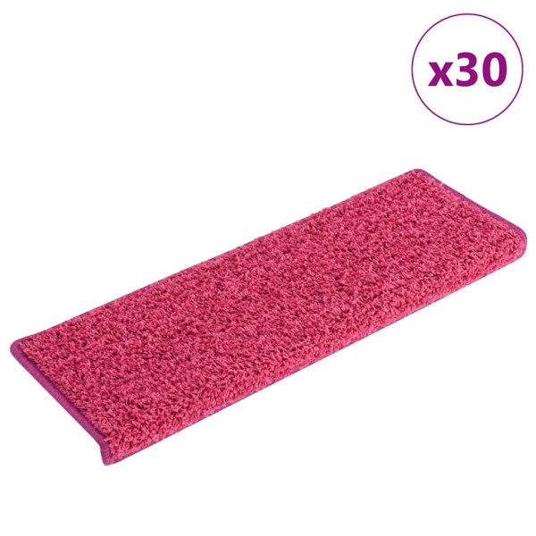 Alfombrilla escalera 30 uds 65x21x4 cm Rosa D