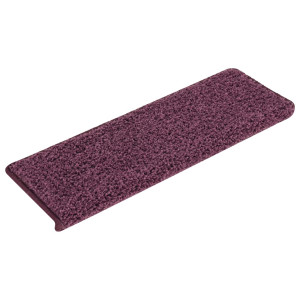 Alfombrilla escalera 30 uds 65x21x4 cm morado oscuro H
