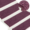 Alfombrilla escalera 30 uds 65x21x4 cm morado oscuro 5