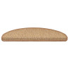 Tapete de escada de sisal autoadesivo 30 peças 65x21x4 cm sisal 3