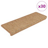 Alfombra autoadhesiva escalera sisal 30 uds 65x21x4 cm Orange 1