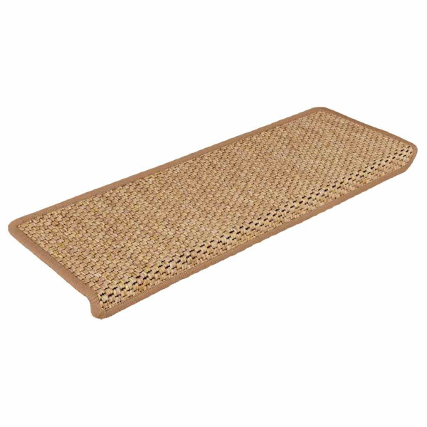 Alfombra autoadhesiva escalera sisal 30 uds 65x21x4 cm Orange M 2