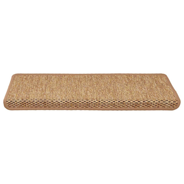 Alfombra autoadhesiva escalera sisal 30 uds 65x21x4 cm Orange M 3