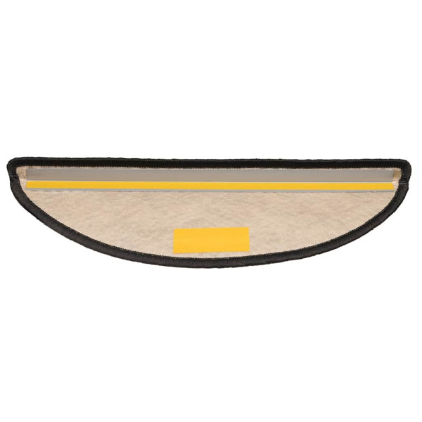 Tapetes escada adesivos aspeto sisal 30 pcs 56x17x3cm antracite M 4