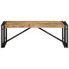 Mesa de centro 100x50x35 cm madeira de mangueira áspera maciça 2