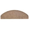 Alfombrilla autoadhesiva escalera 30 uds crema 65x21x4 cm 4