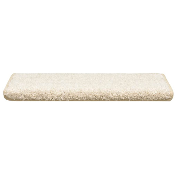 Alfombrilla escalera 30 uds 65x21x4 cm blanco M 3