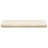 Alfombrilla escalera 30 uds 65x21x4 cm blanco 3