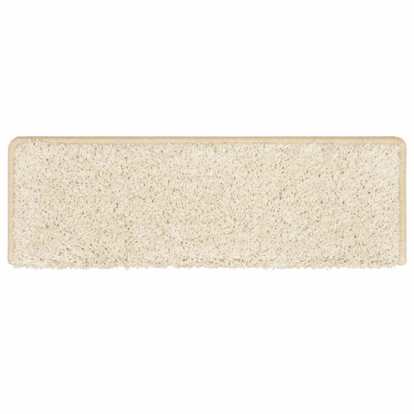 Alfombrilla escalera 30 uds 65x21x4 cm blanco M 4