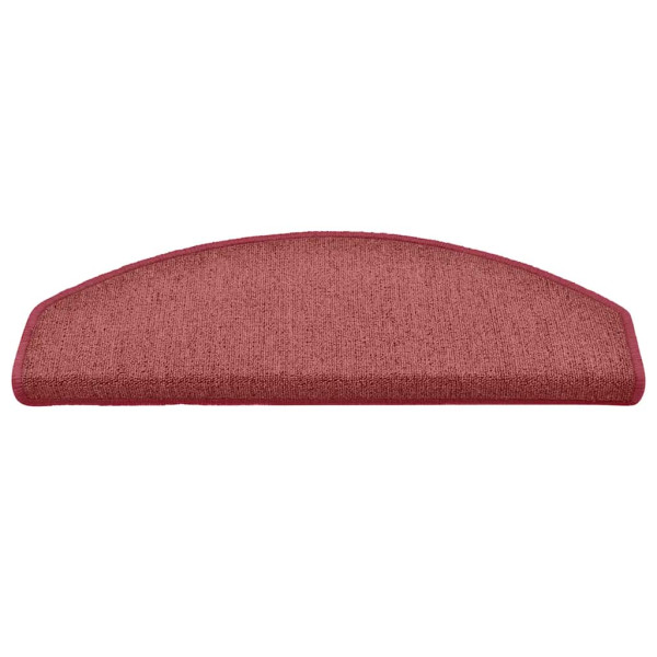 Tapetes de escada 30 pcs 65x24x4 cm vermelho M 3