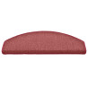 Alfombrilla escalera 30 uds rojo 65x24x4 cm 3