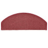 Tapetes de escada 30 pcs 65x24x4 cm vermelho 4