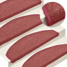 Alfombrilla escalera 30 uds rojo 65x24x4 cm 5
